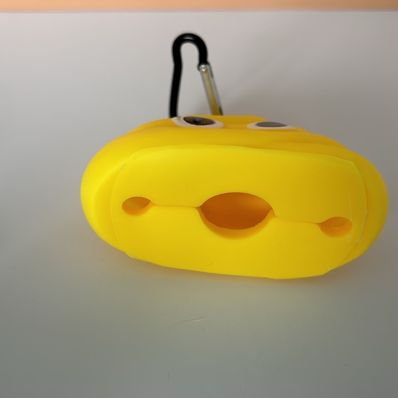 Yellow Silicone Dog Poop Bag Dispenser - Picture 3 of 5